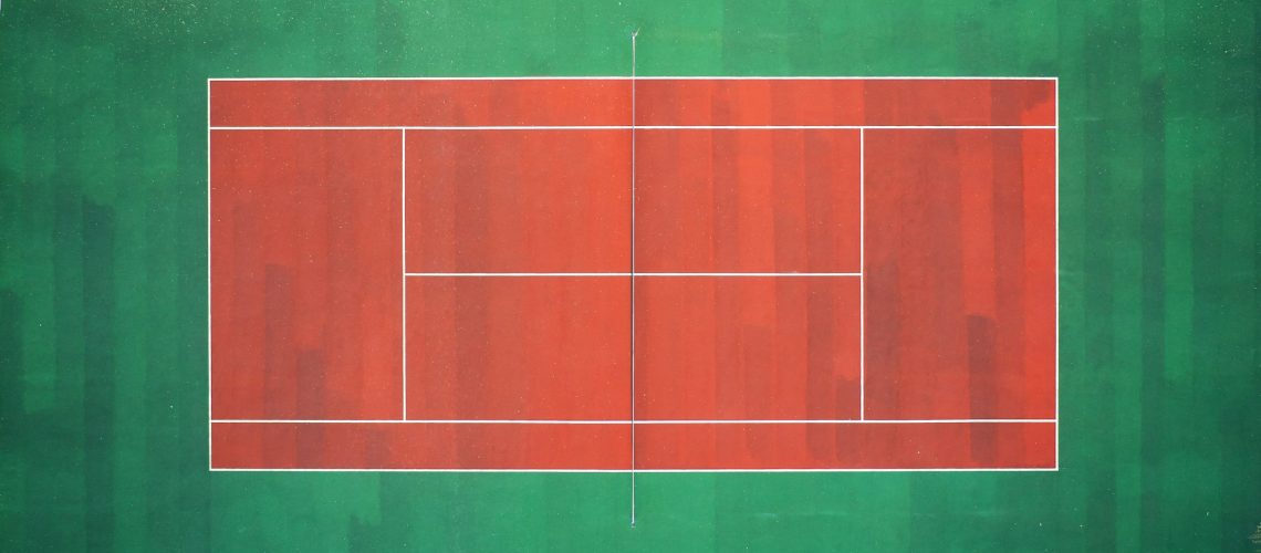 Tennis court aerial